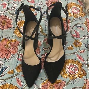 Saint Laurent Black Suede Heels